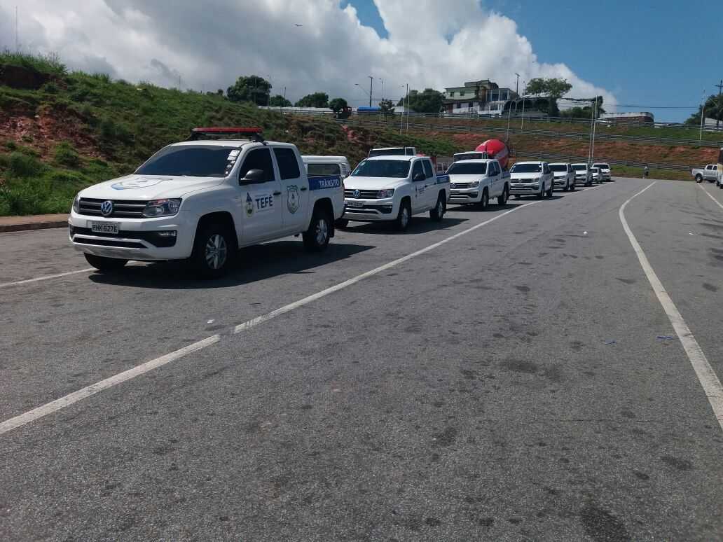 Prefeitura de Tefé reforçou a frota de veículos. / Foto : Jussara Melo - NoAM